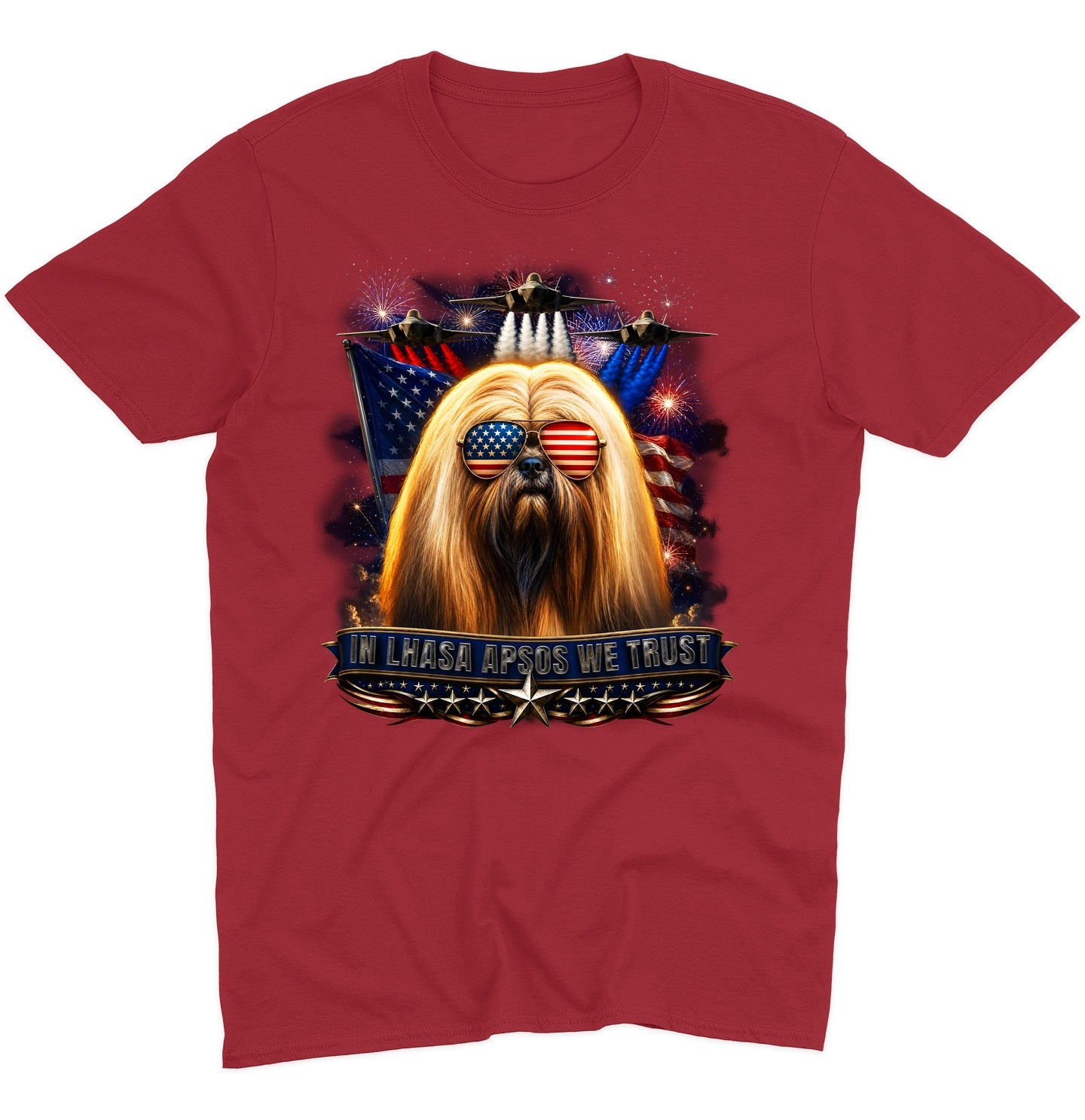 In Lhasa Apsos We Trust - Adult Unisex T-Shirt