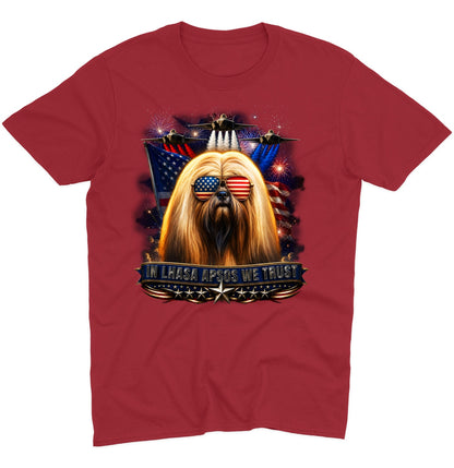 In Lhasa Apsos We Trust - Adult Unisex T-Shirt