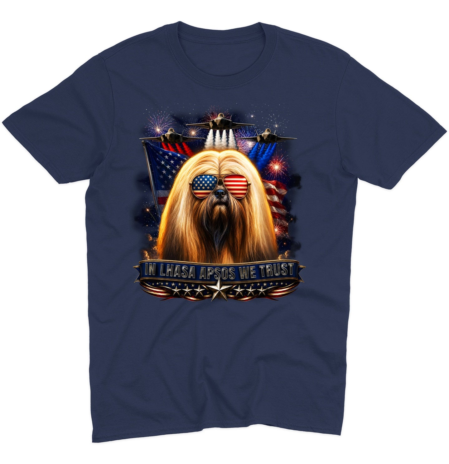 In Lhasa Apsos We Trust - Adult Unisex T-Shirt