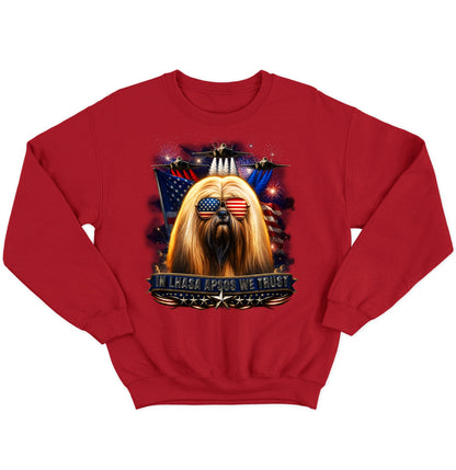 In Lhasa Apsos We Trust - Crewneck Sweatshirt