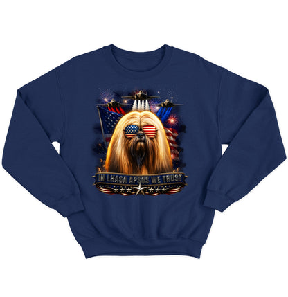 In Lhasa Apsos We Trust - Crewneck Sweatshirt