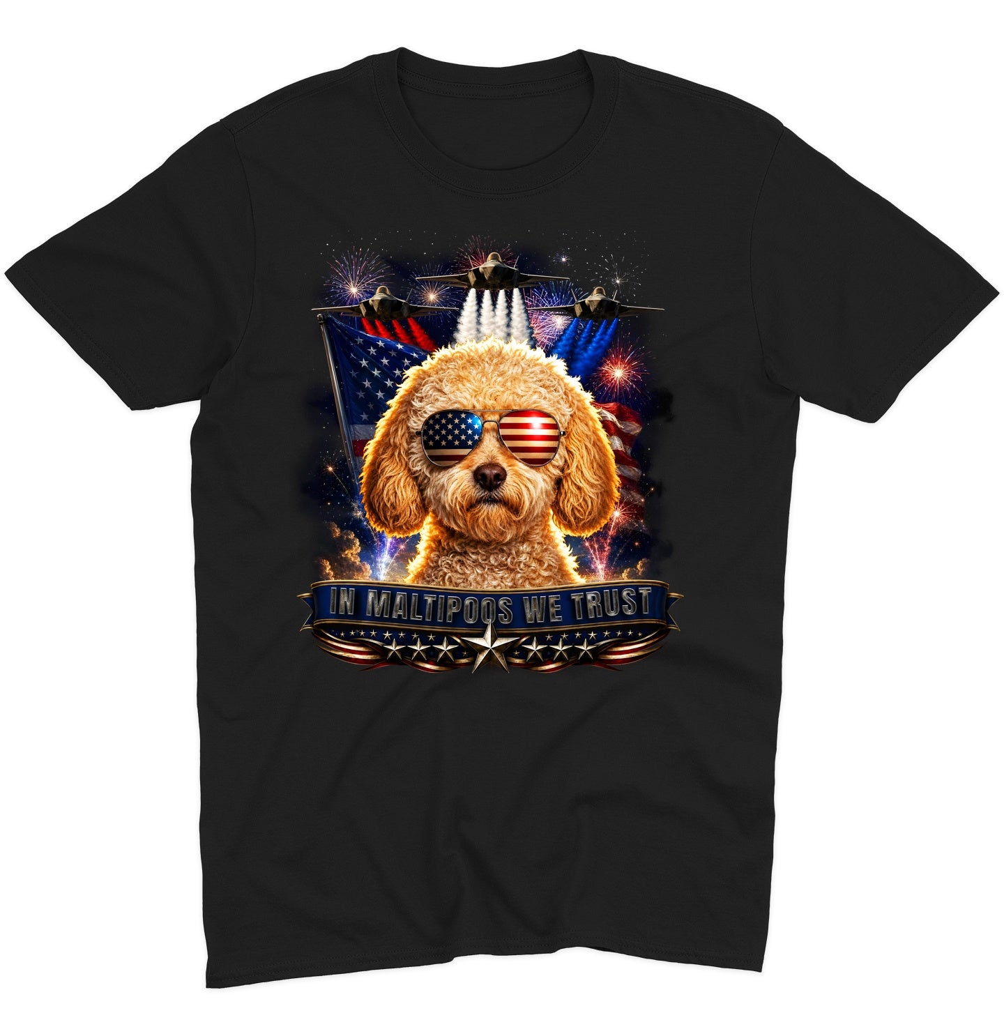 In Maltipoos We Trust - Adult Unisex T-Shirt