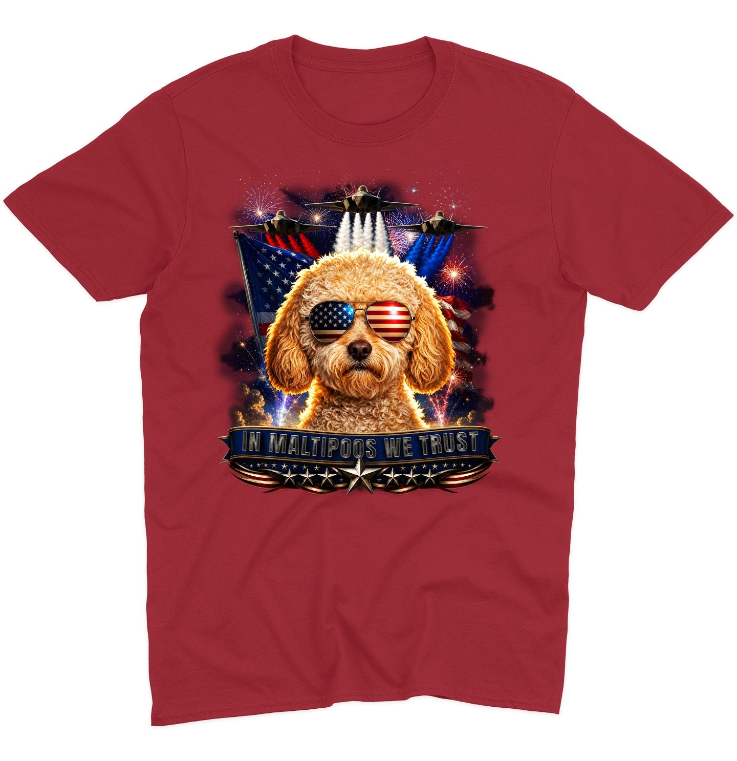 In Maltipoos We Trust - Adult Unisex T-Shirt