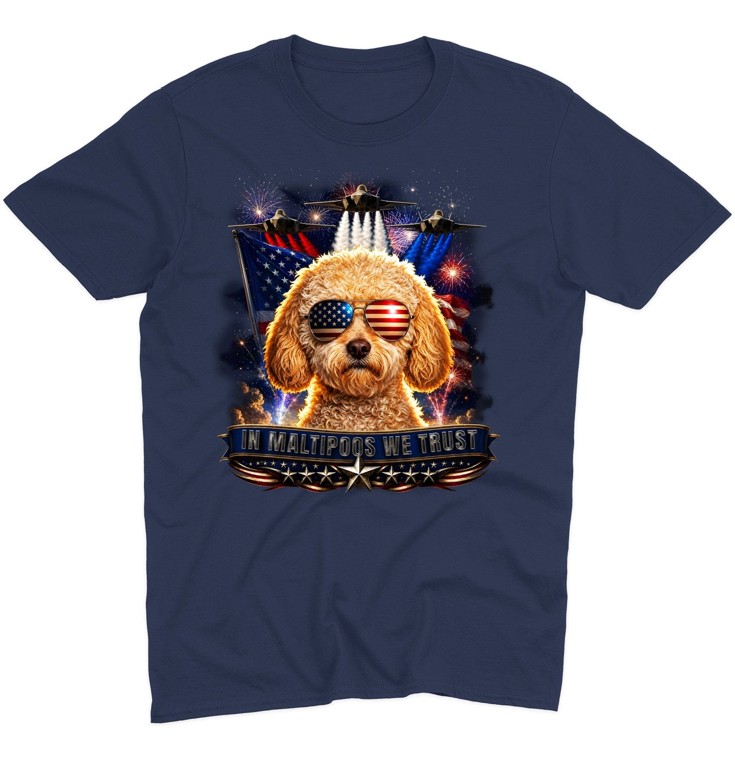 In Maltipoos We Trust - Adult Unisex T-Shirt