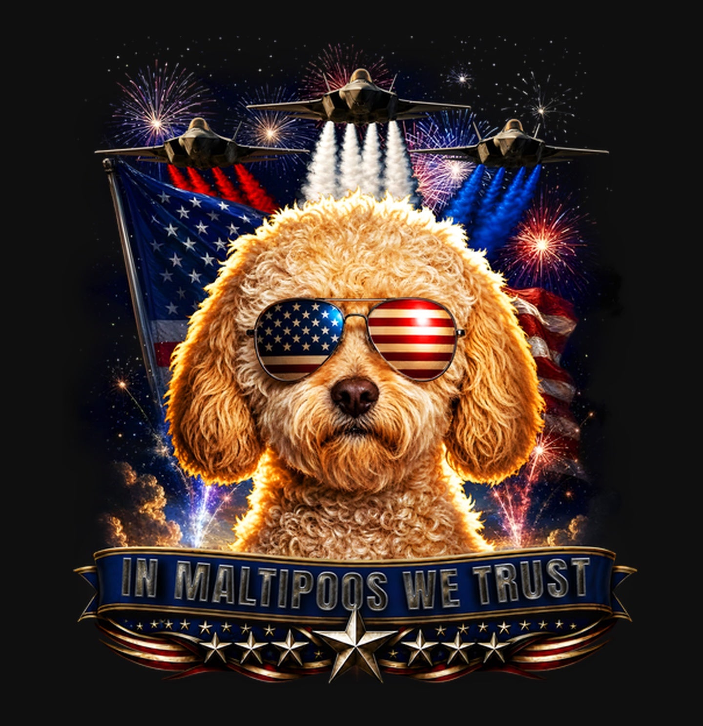 In Maltipoos We Trust - Crewneck Sweatshirt