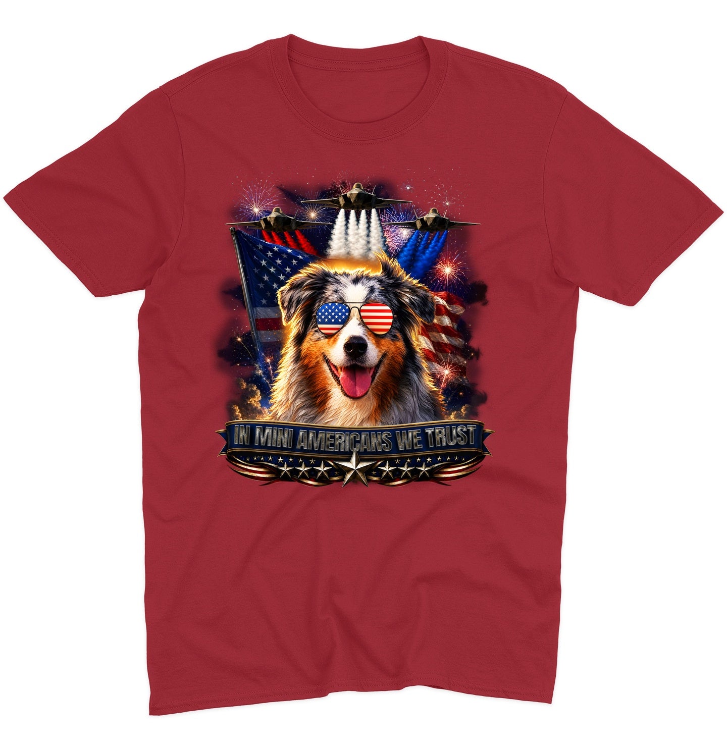 In Miniature American Shepherds We Trust - Adult Unisex T-Shirt