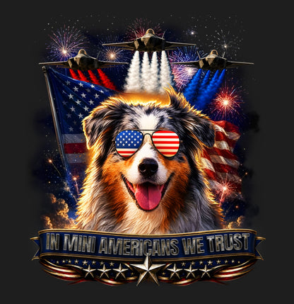In Miniature American Shepherds We Trust - Women's V-Neck T-Shirt