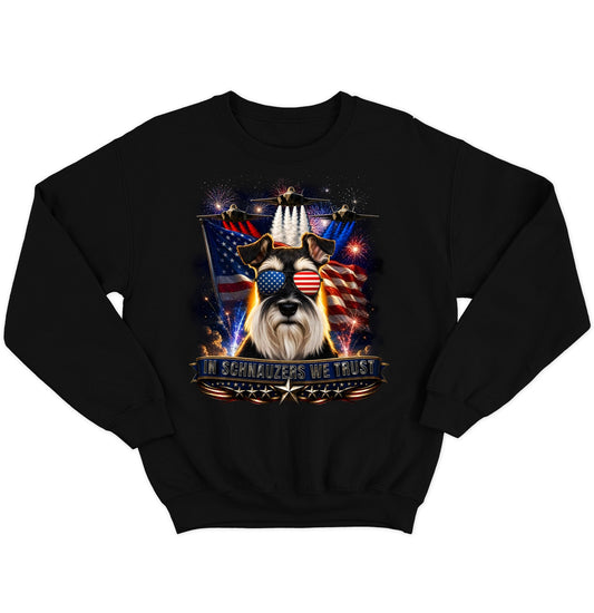 In Miniature Schnauzers We Trust - Crewneck Sweatshirt