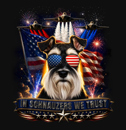 In Miniature Schnauzers We Trust - Crewneck Sweatshirt