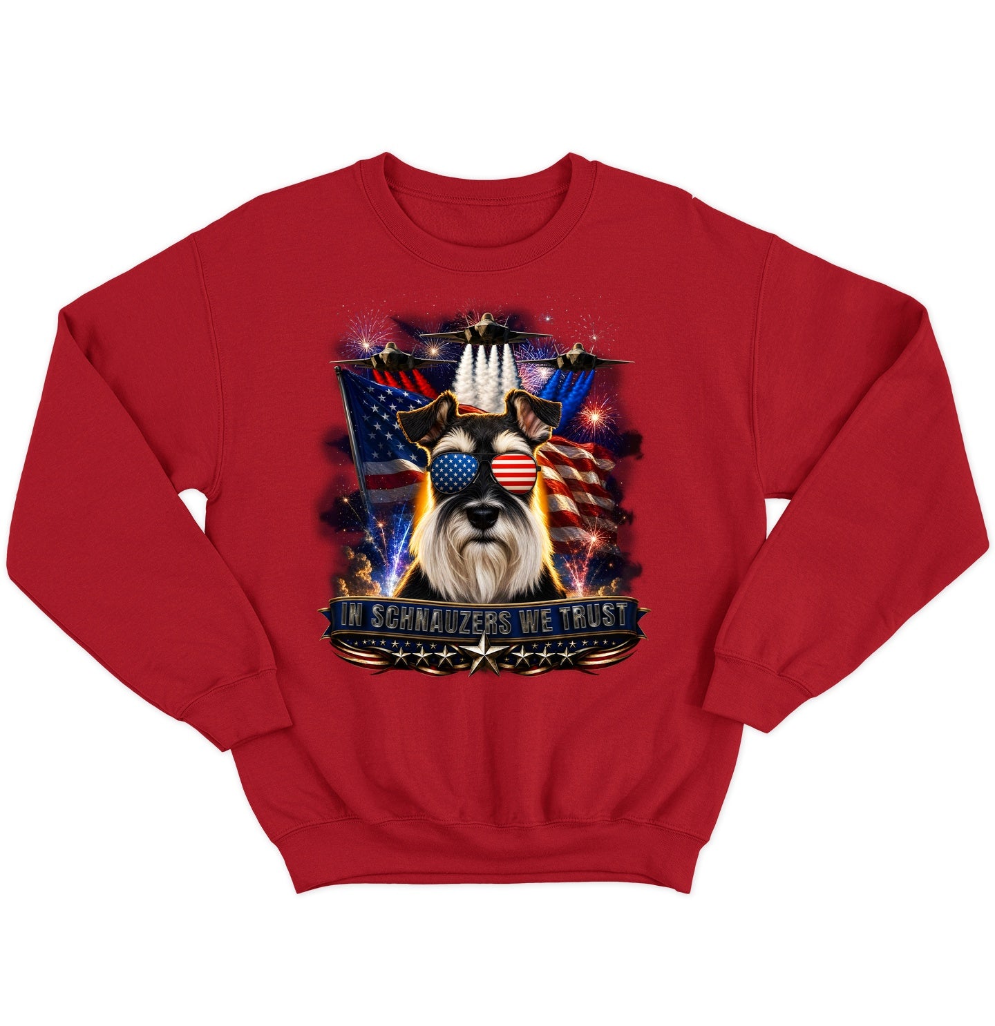 In Miniature Schnauzers We Trust - Crewneck Sweatshirt