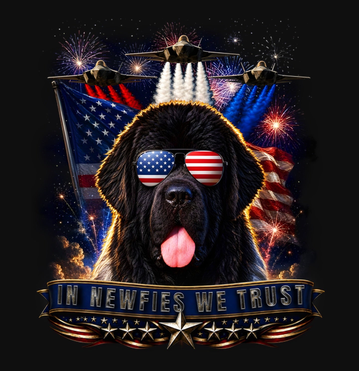 In Newfoundlands We Trust - Crewneck Sweatshirt