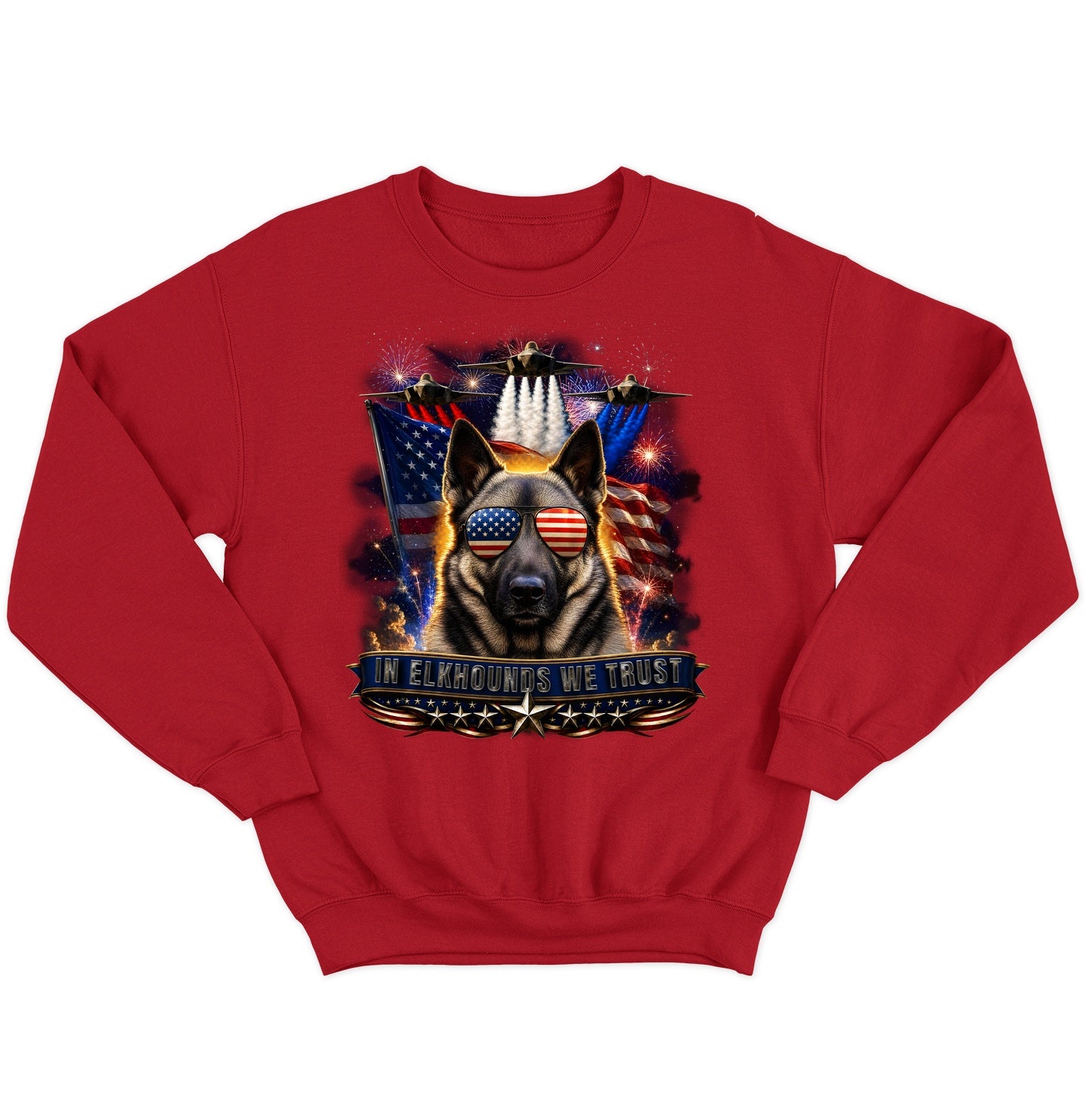 In Norwegian Elkhounds We Trust - Crewneck Sweatshirt
