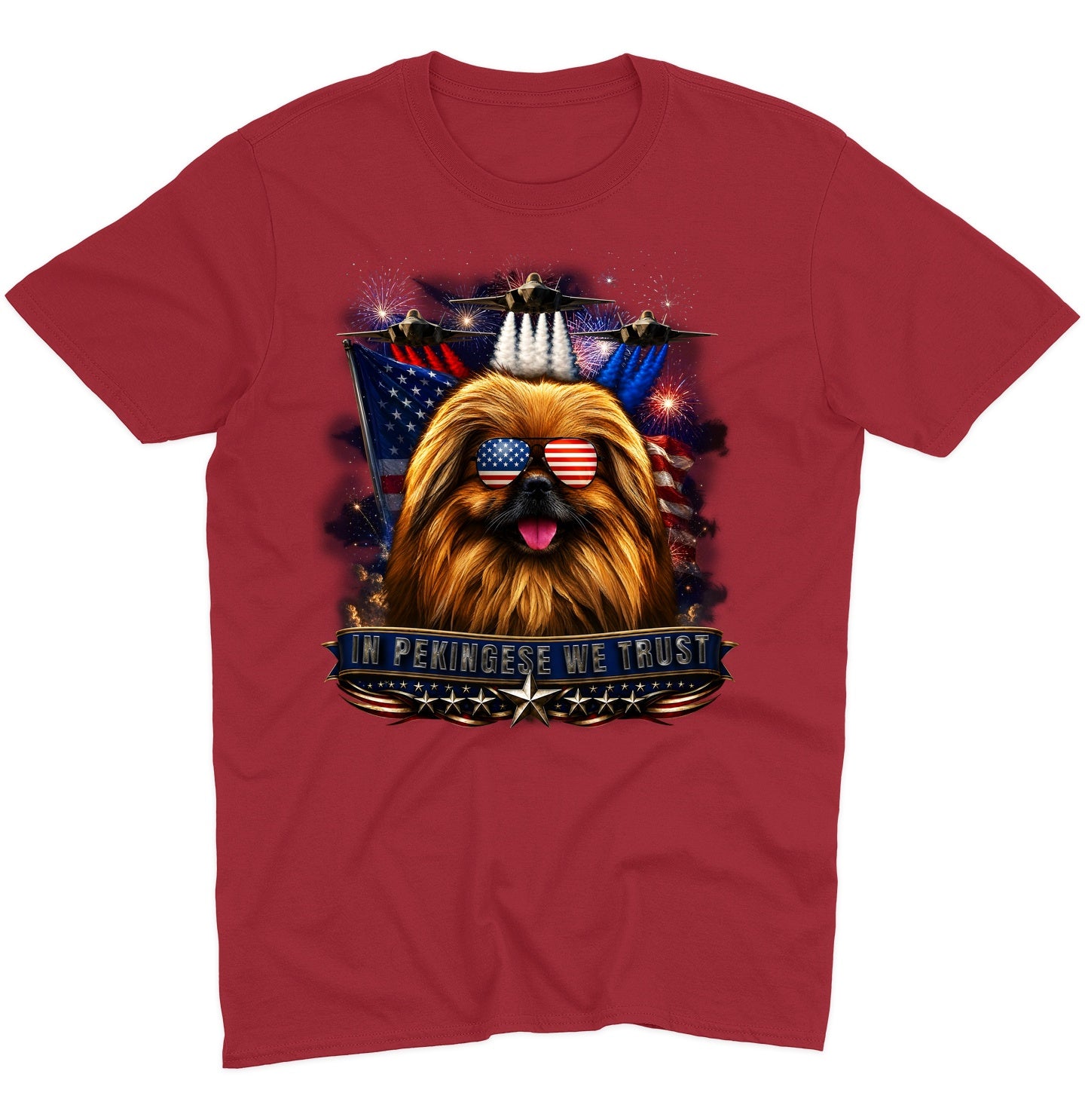 In Pekingese We Trust - Adult Unisex T-Shirt