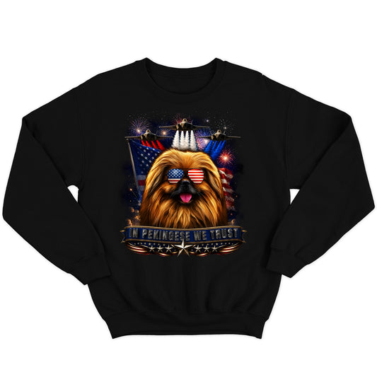 In Pekingese We Trust - Crewneck Sweatshirt