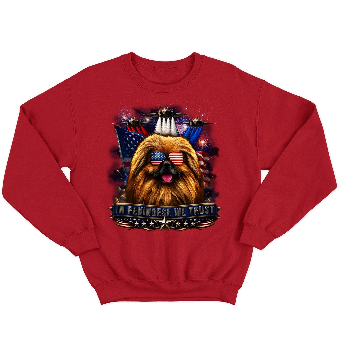 In Pekingese We Trust - Crewneck Sweatshirt