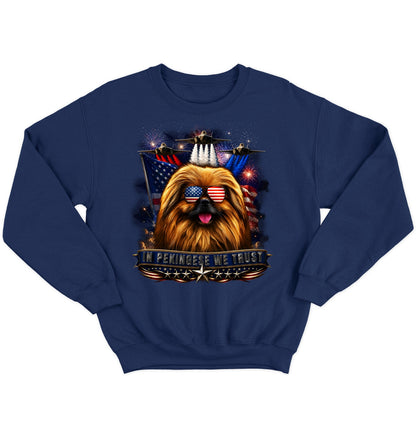 In Pekingese We Trust - Crewneck Sweatshirt