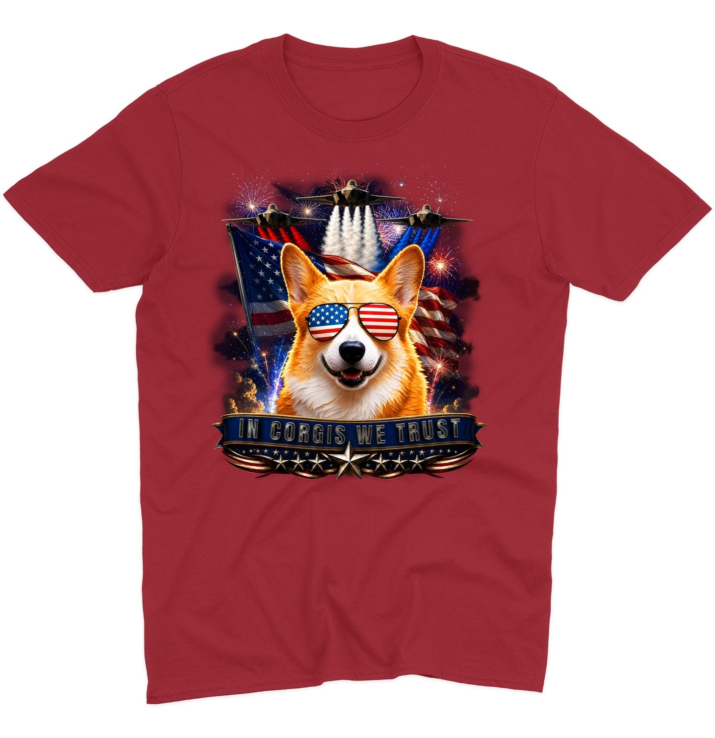 In Pembroke Welsh Corgis We Trust - Adult Unisex T-Shirt