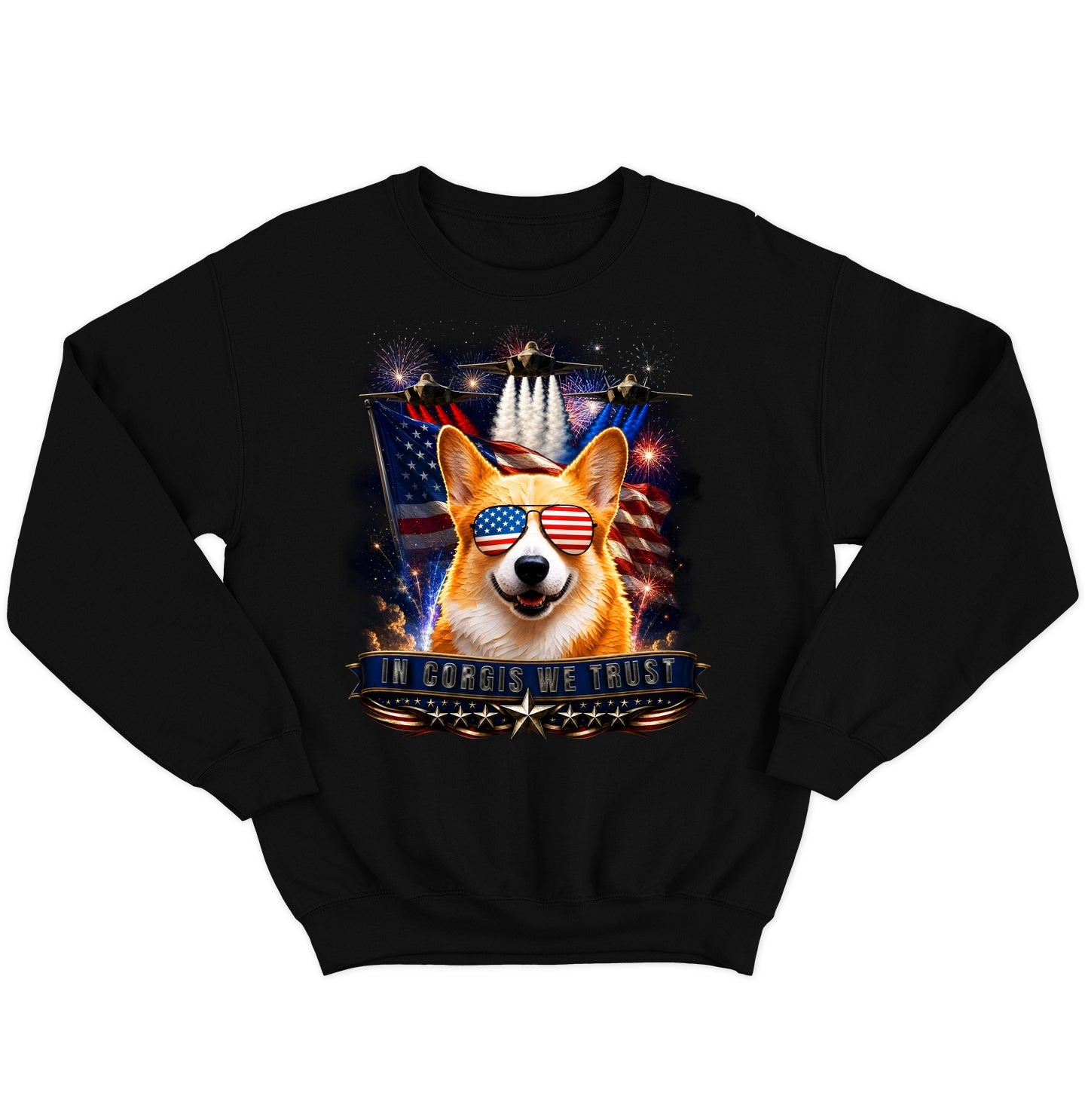 In Pembroke Welsh Corgis We Trust - Crewneck Sweatshirt