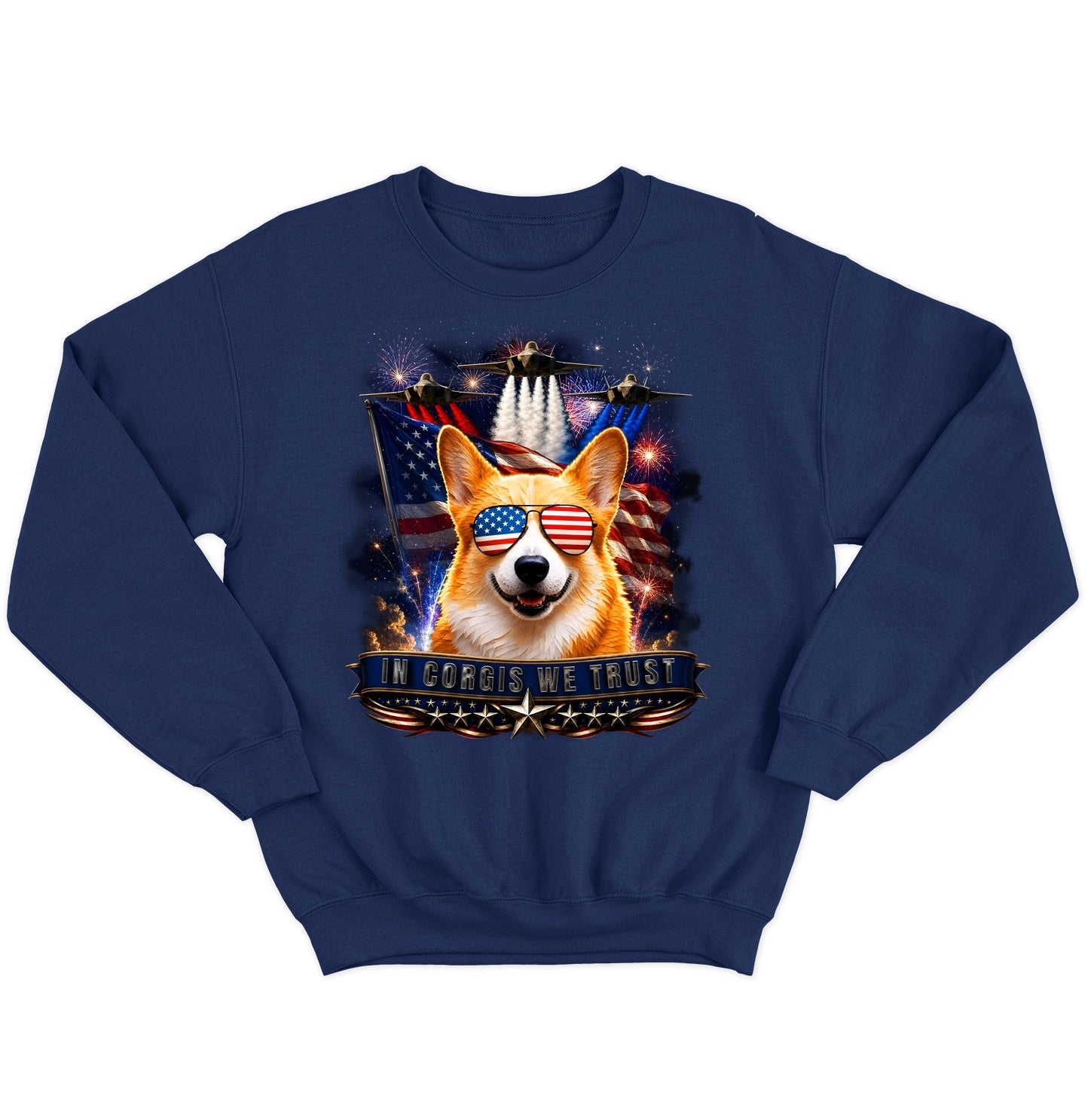 In Pembroke Welsh Corgis We Trust - Crewneck Sweatshirt