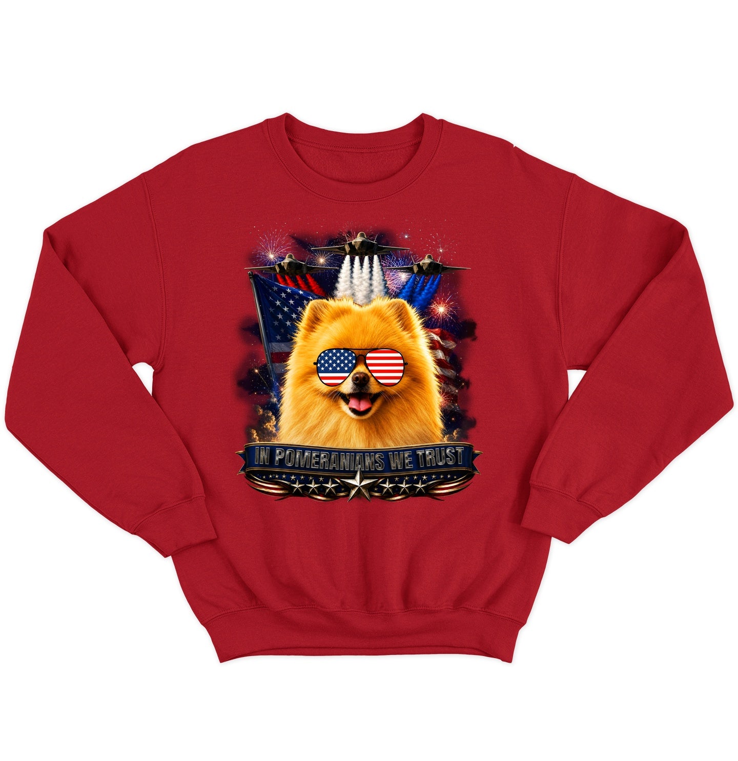 In Pomeranians We Trust - Crewneck Sweatshirt