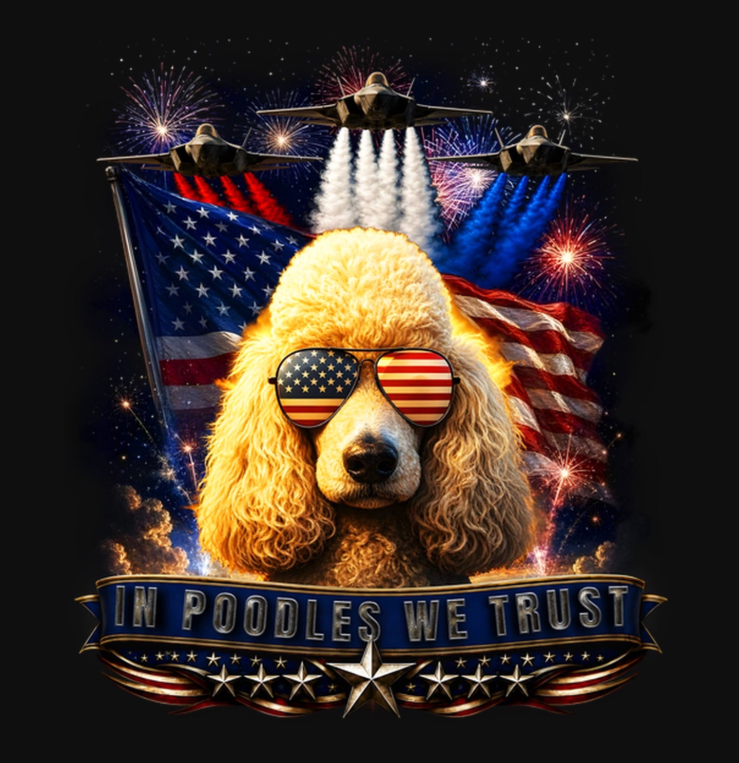In Poodles We Trust - Crewneck Sweatshirt