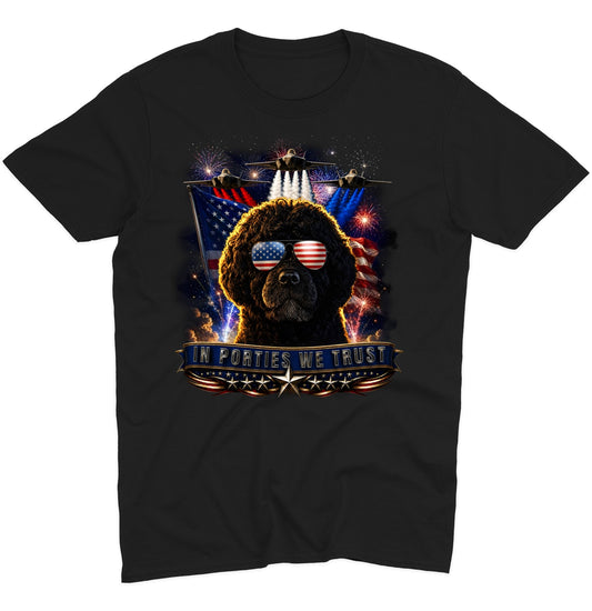 In Portuguese Water Dogs We Trust - Adult Unisex T-Shirt