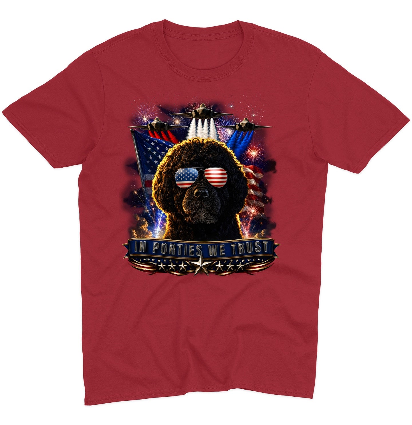 In Portuguese Water Dogs We Trust - Adult Unisex T-Shirt