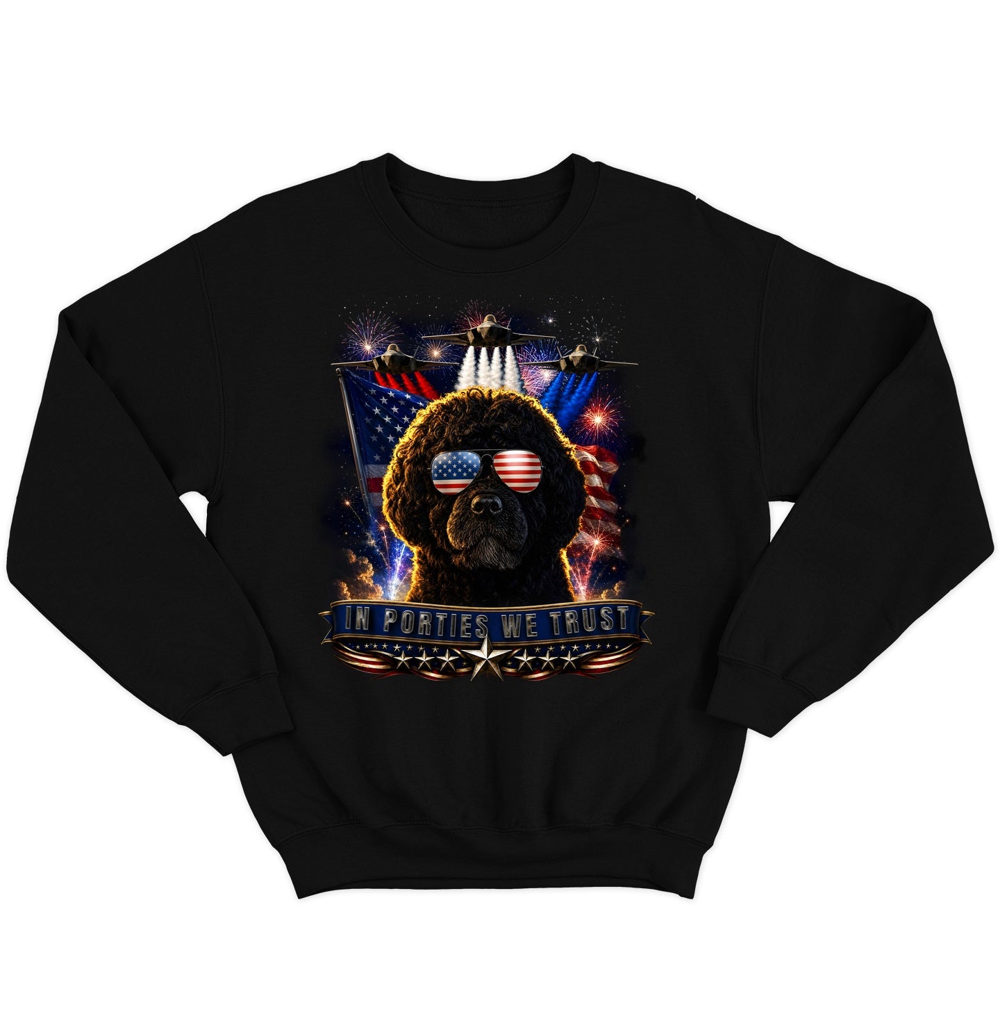 In Portuguese Water Dogs We Trust - Crewneck Sweatshirt