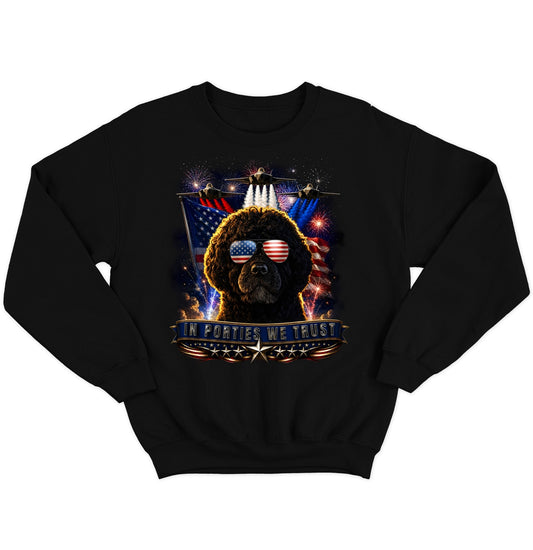 In Portuguese Water Dogs We Trust - Crewneck Sweatshirt