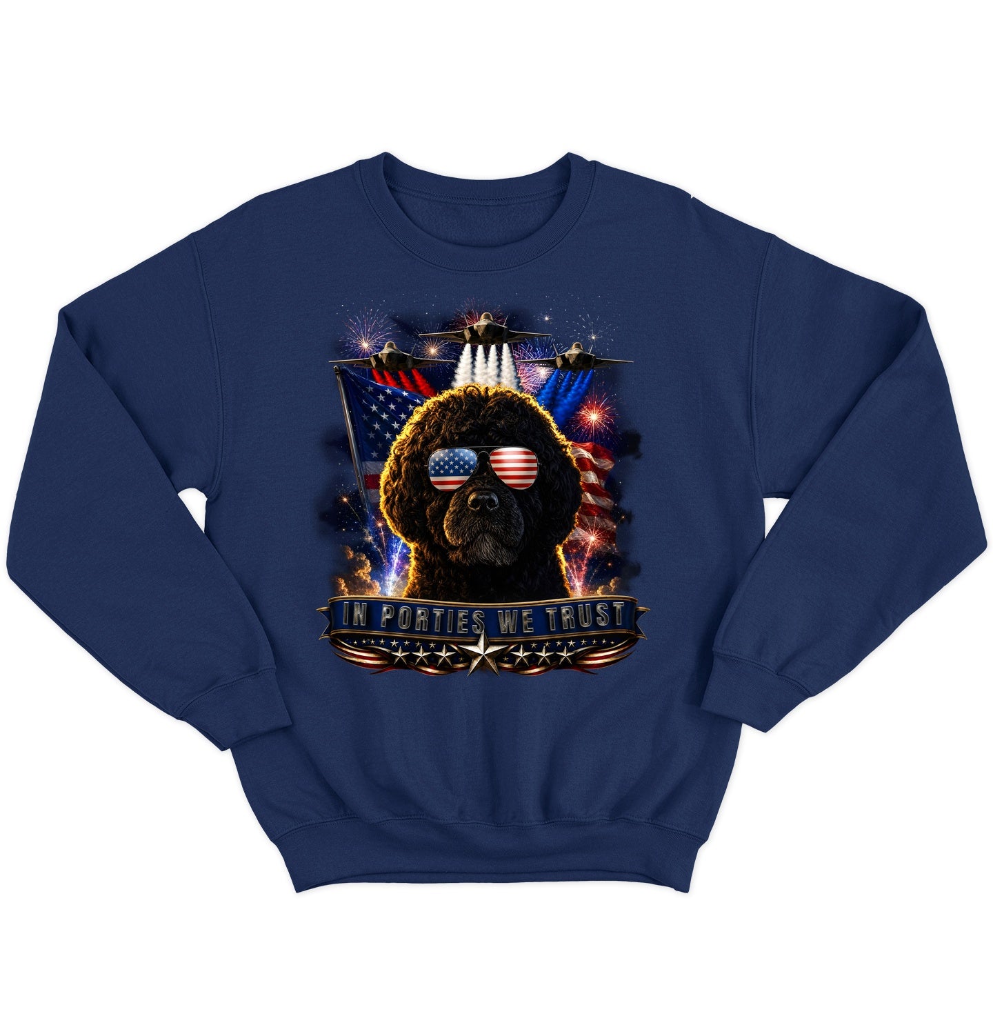 In Portuguese Water Dogs We Trust - Crewneck Sweatshirt