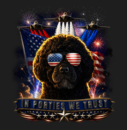 In Portuguese Water Dogs We Trust - Women's V-Neck T-Shirt