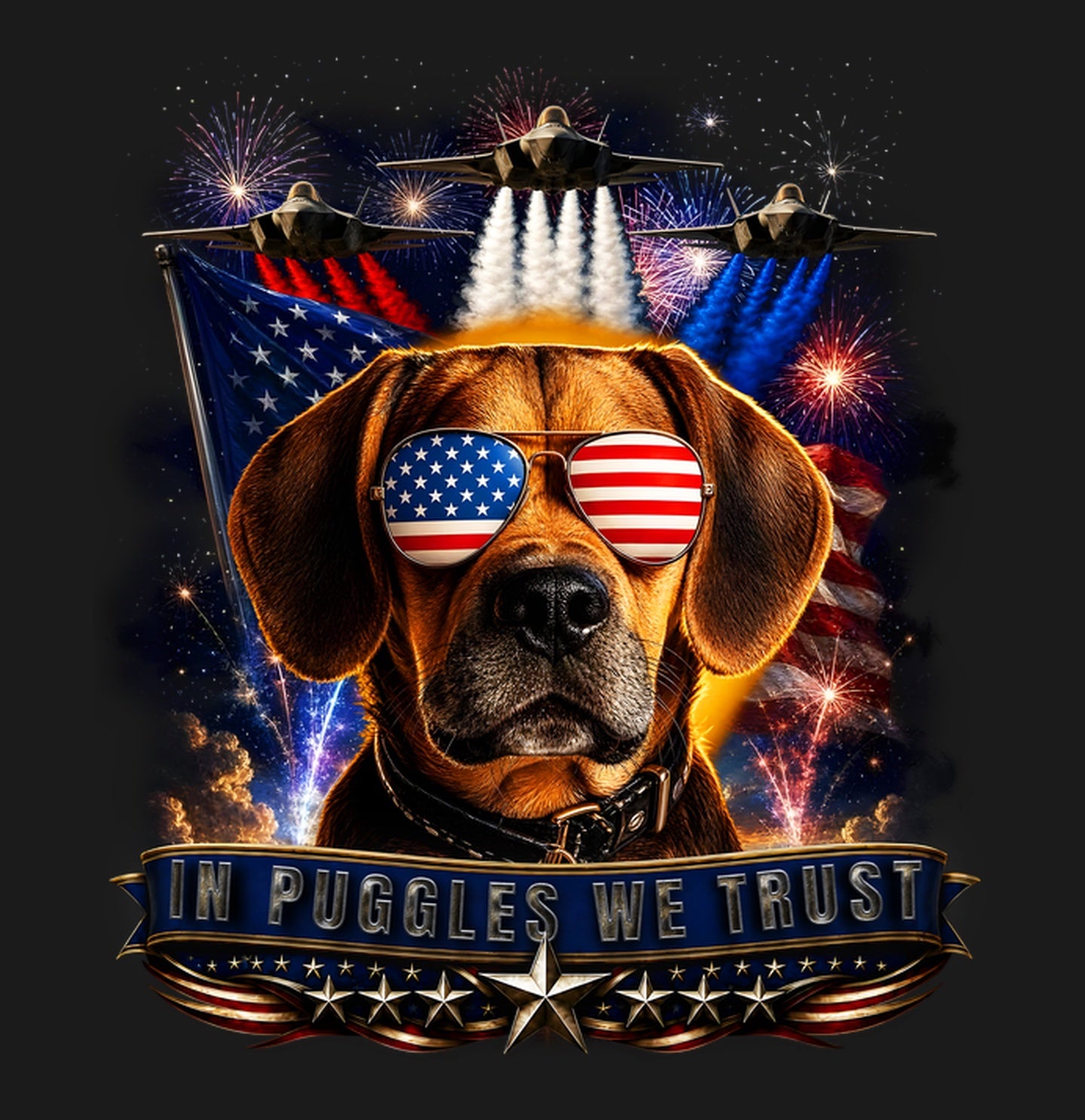 In Puggles We Trust - Adult Unisex T-Shirt