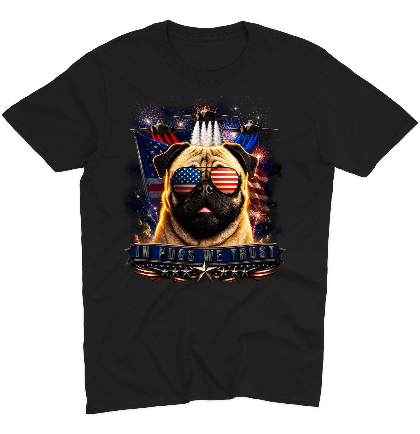 In Pugs We Trust - Adult Unisex T-Shirt