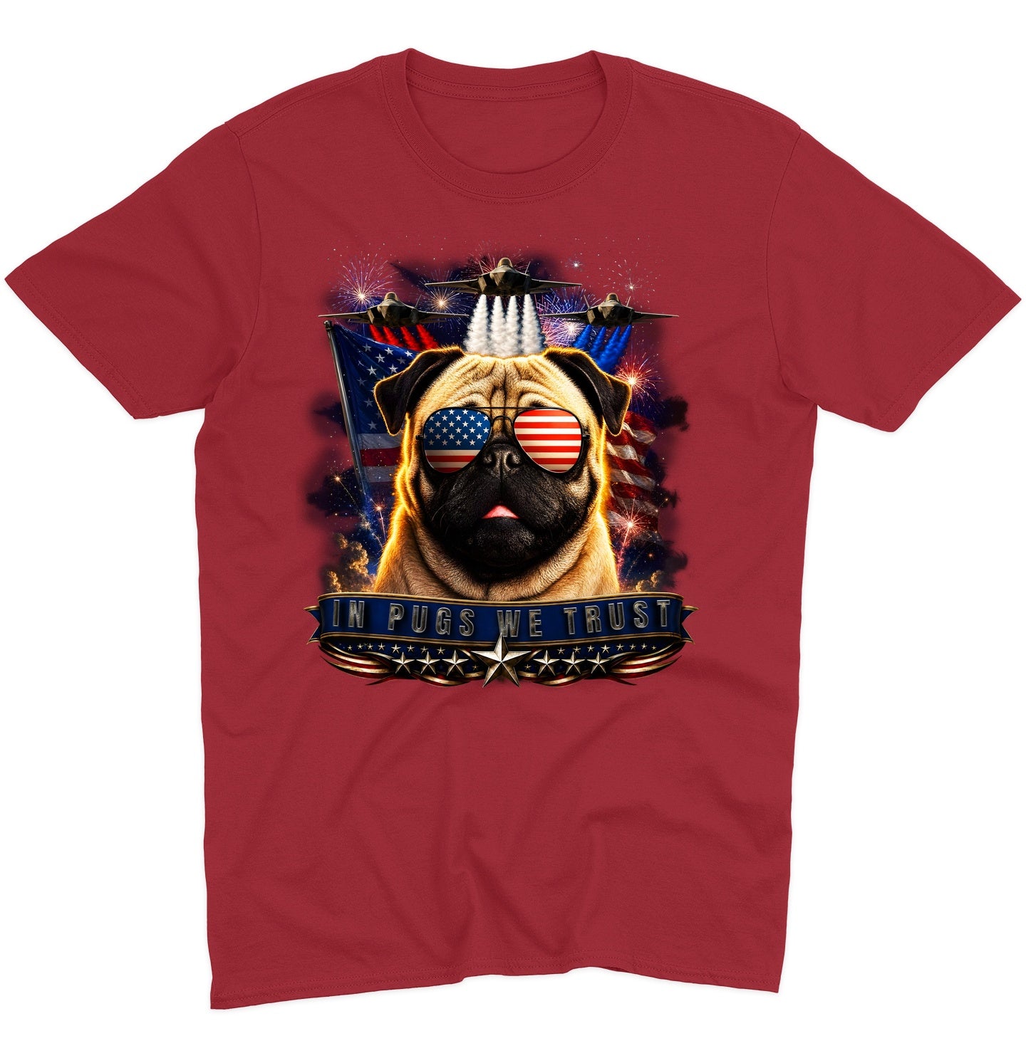 In Pugs We Trust - Adult Unisex T-Shirt