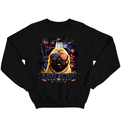 In Pugs We Trust - Crewneck Sweatshirt
