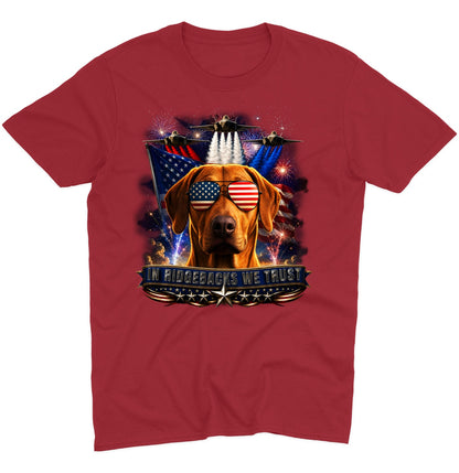 In Rhodesian Ridgebacks We Trust - Adult Unisex T-Shirt