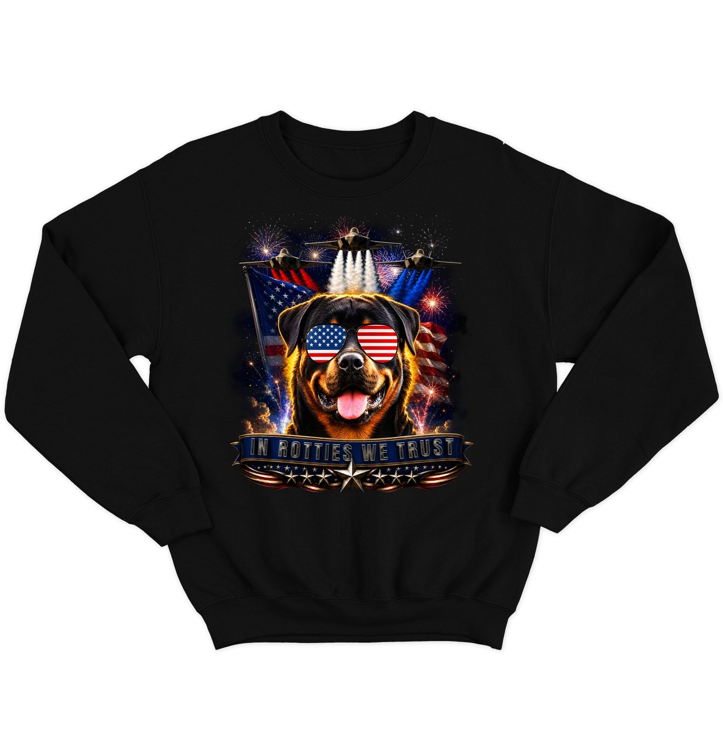 In Rottweilers We Trust - Crewneck Sweatshirt