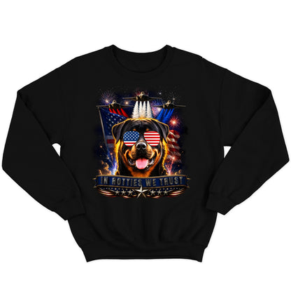 In Rottweilers We Trust - Crewneck Sweatshirt