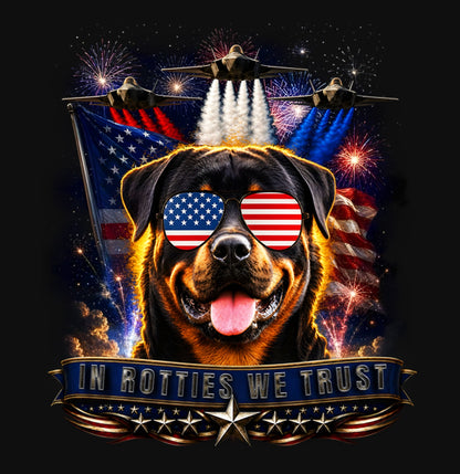 In Rottweilers We Trust - Crewneck Sweatshirt