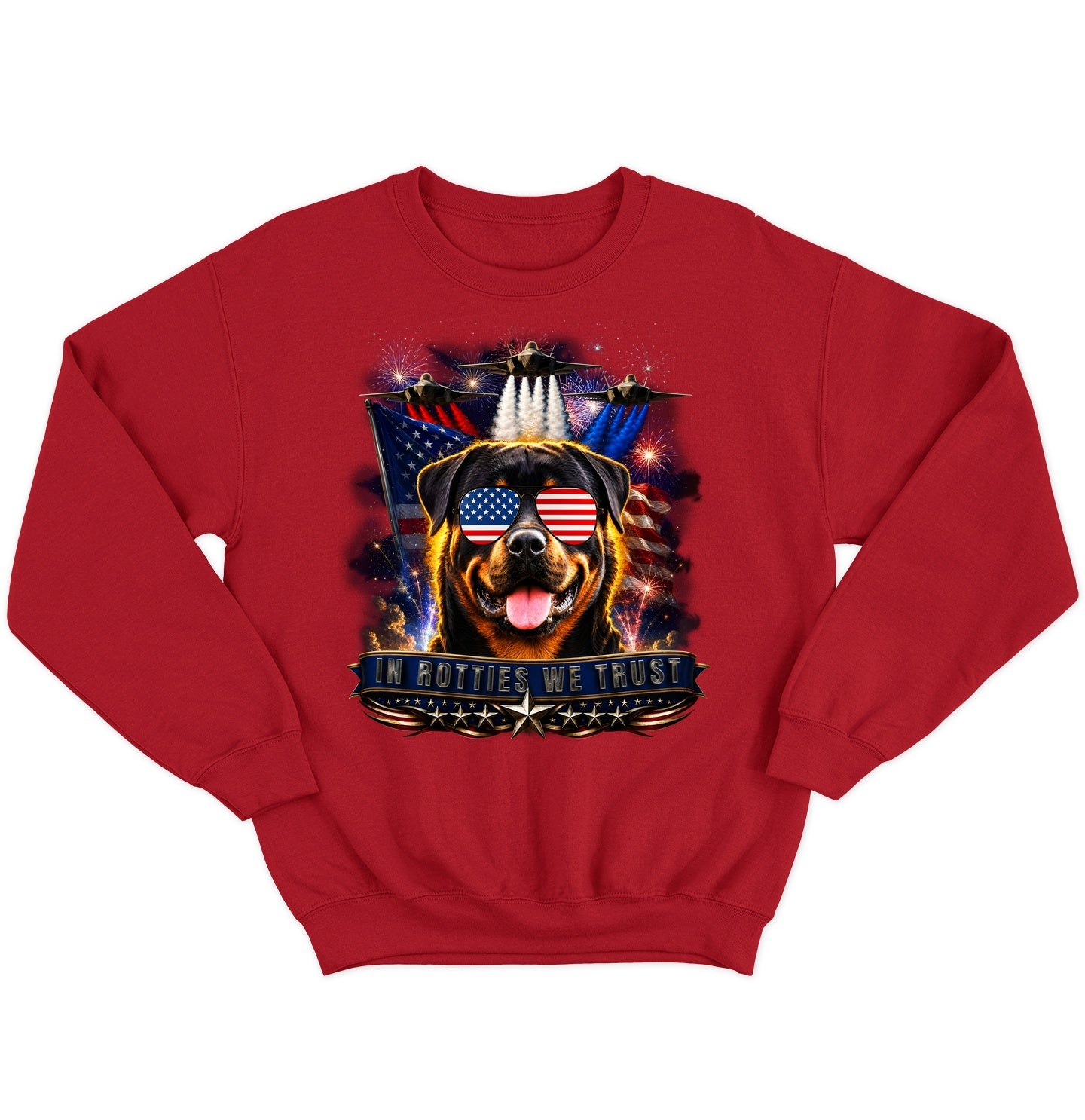 In Rottweilers We Trust - Crewneck Sweatshirt