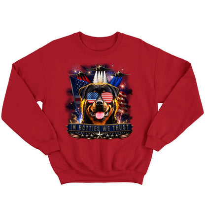 In Rottweilers We Trust - Crewneck Sweatshirt