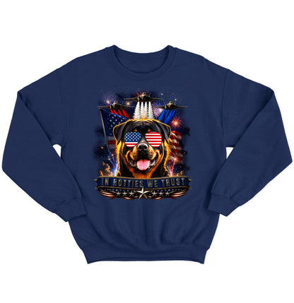 In Rottweilers We Trust - Crewneck Sweatshirt