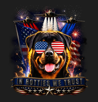 In Rottweilers We Trust - Women's V-Neck T-Shirt