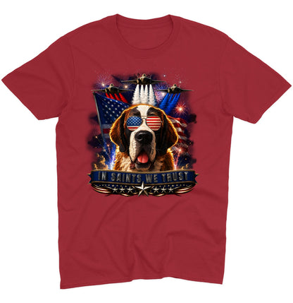 In Saint Bernards We Trust - Adult Unisex T-Shirt