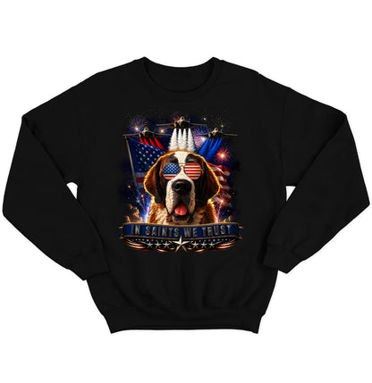 In Saint Bernards We Trust - Crewneck Sweatshirt