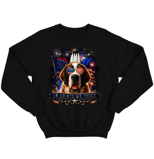 In Saint Bernards We Trust - Crewneck Sweatshirt