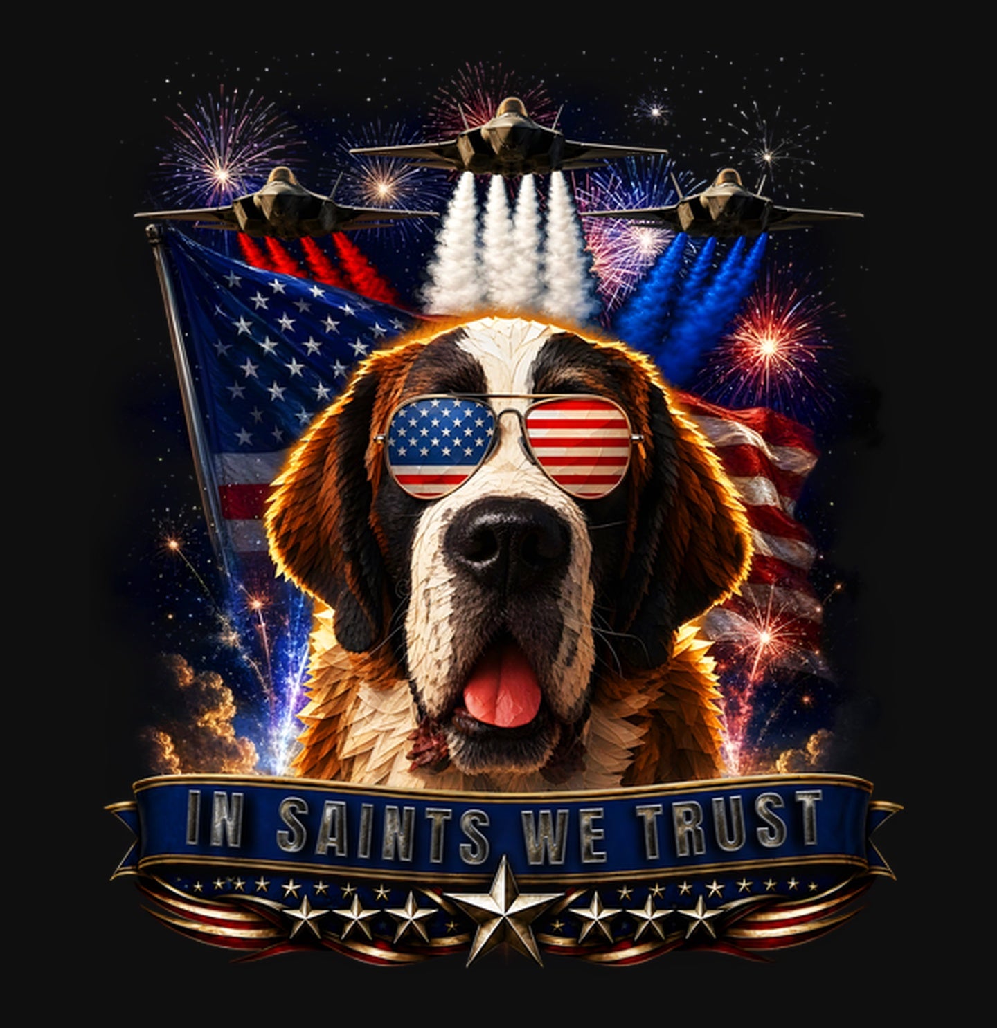 In Saint Bernards We Trust - Crewneck Sweatshirt