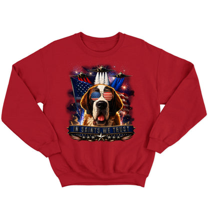 In Saint Bernards We Trust - Crewneck Sweatshirt