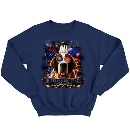 In Saint Bernards We Trust - Crewneck Sweatshirt