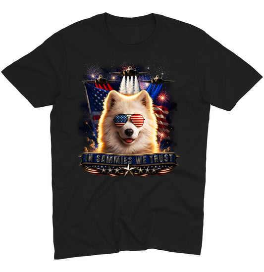 In Samoyeds We Trust - Adult Unisex T-Shirt